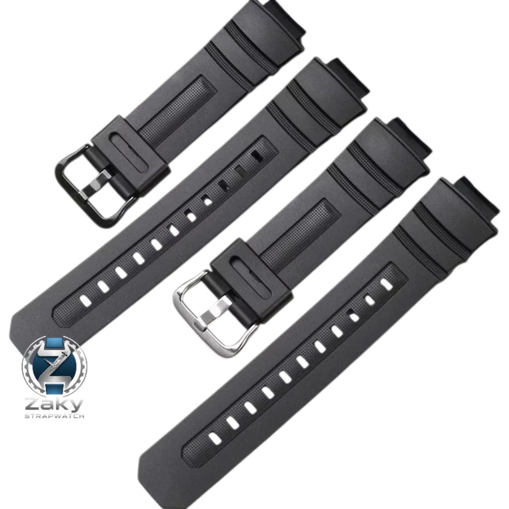 Casio G-Shock 5230 AW-590 AW-591 AWG-M100 สายนาฬิกายางสีดํา