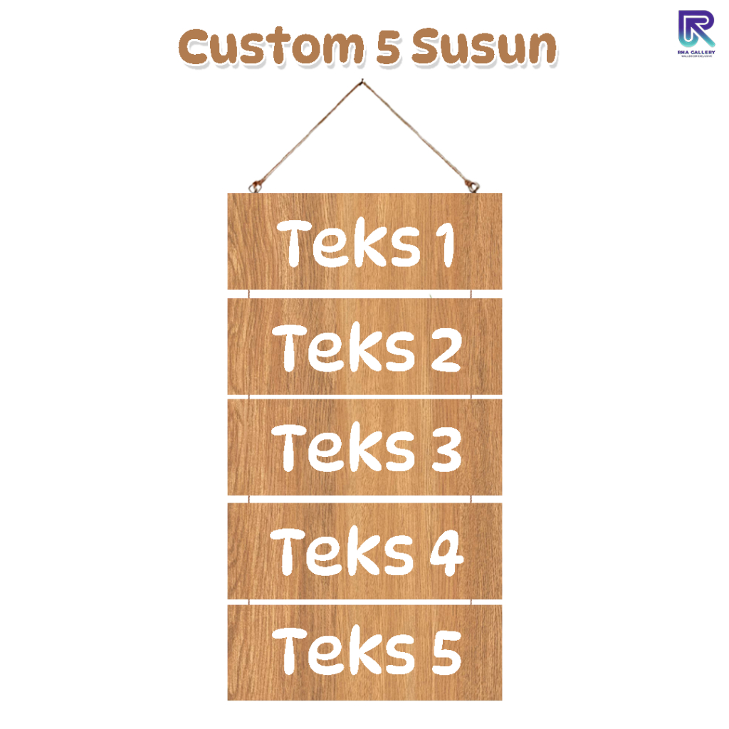 RHA GALLERY ชุดตกแต่งผนังแบบแขวน 5 ชั้นแบบกําหนดเองยินดีต้อนรับสู่การแสดงโรงเรียนในห้องเรียน