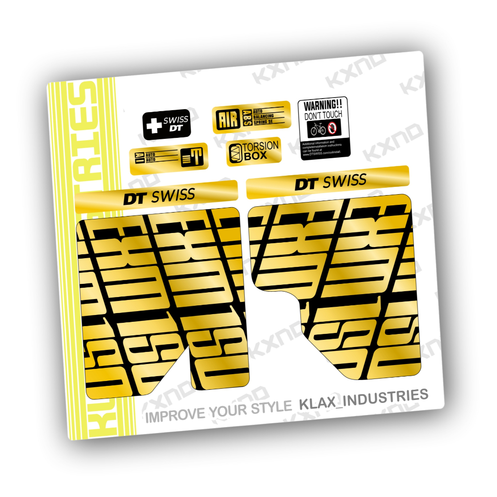 รูปลอกส้อม DT SWISS XRM 150 Klaten Decal Bike สติ๊กเกอร์ติดจักรยาน