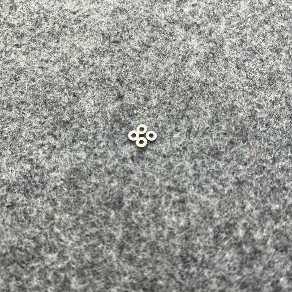 FINGERBOARD RING WASHER CUP BUSHING PRO NEW - SILVER (1 ชุด)