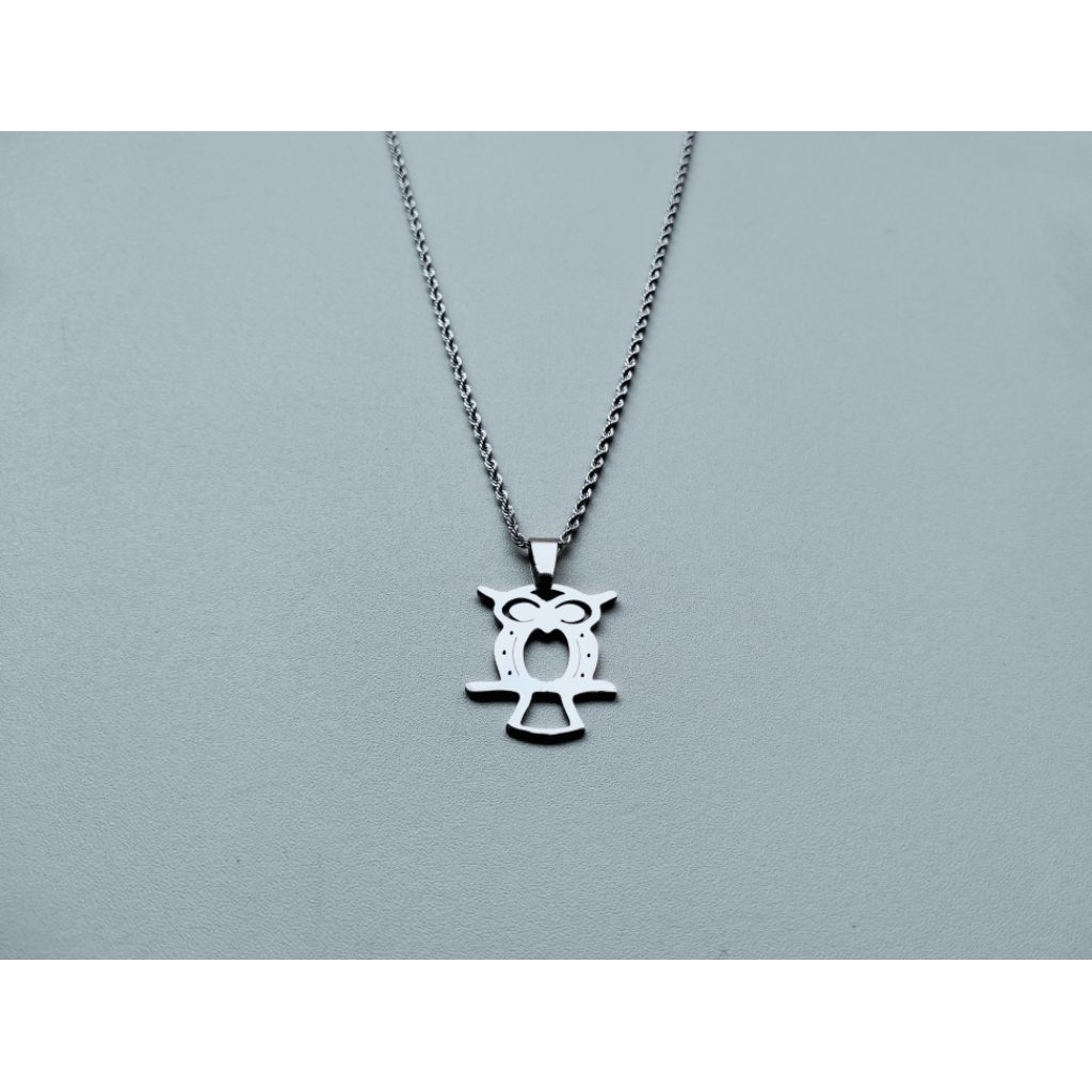 K32 ANTI-RUST TITANIUM SILVER PENDANT CHAIN สร้อยคอ