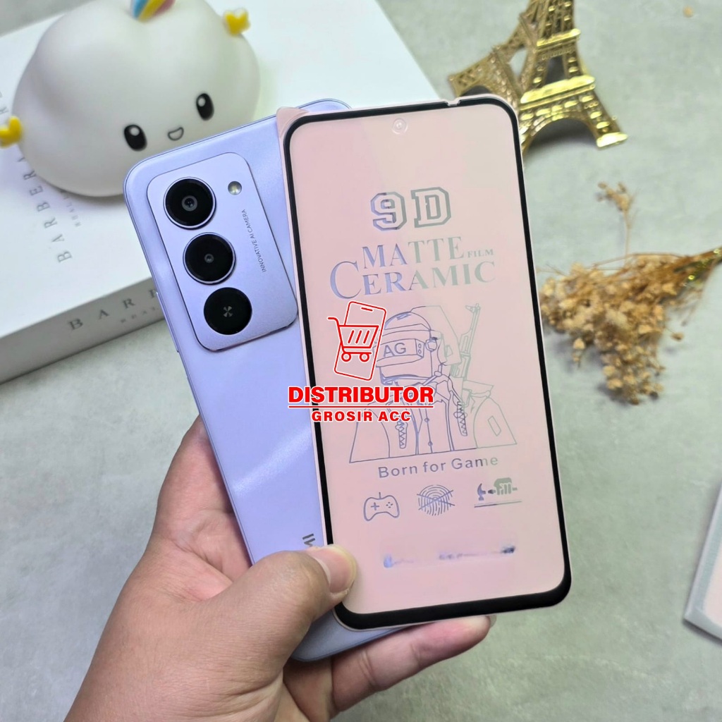 REDMI 15 REDMI 15C ฟิล์มกระจกนิรภัยคลุมทั้งหมดเคลือบเซรามิก REDMI 15 REDMI 15C