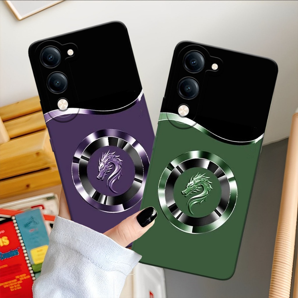 (FA-01) VIVO Y29S - Y04S - Y04 4G Softcase Procamera Silicon Case drag0n Silicon motif - HP Casing -