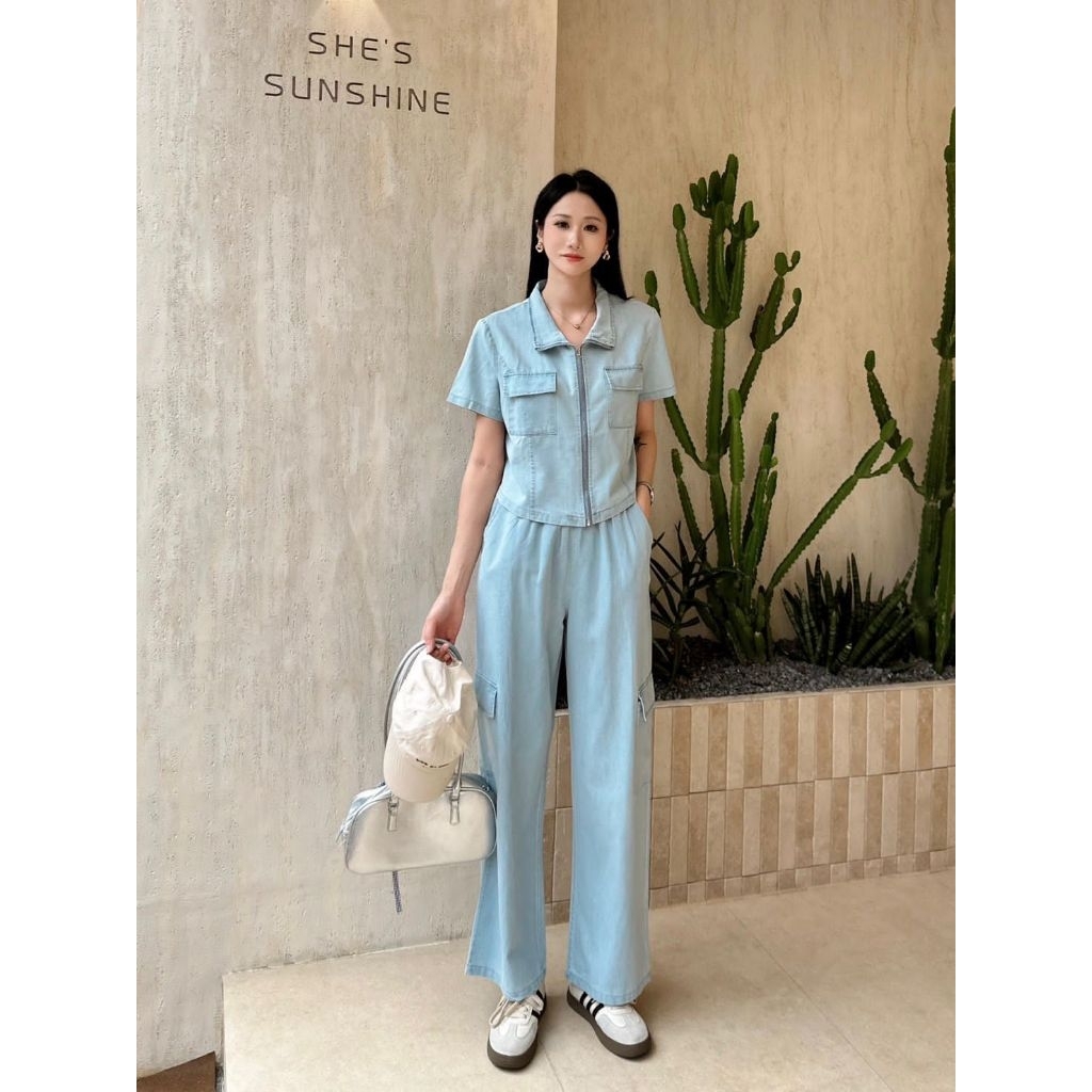 [LC] H&J A227 ONE SET DENIM CASUAL