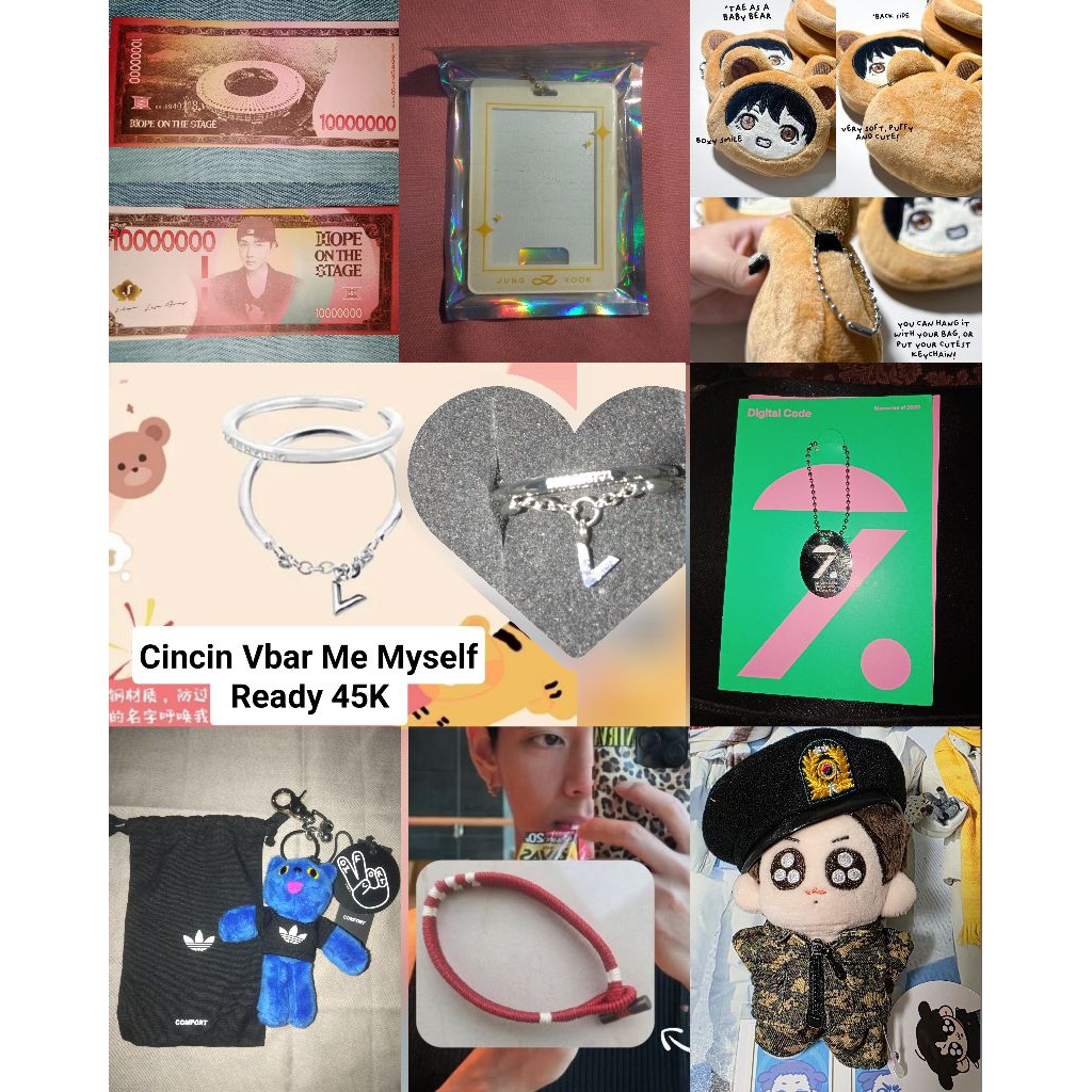 [READ DESCRIPTION] Ready Taehyung Save One Clothes Doll Bracelet 10cm Military Uniform Cahol Golden 