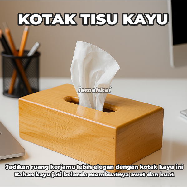 DUTCH TEAK WOOD TISSUE BOX