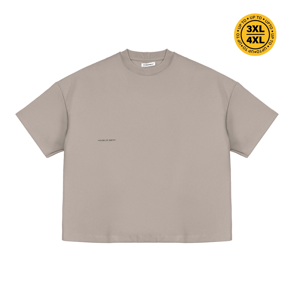 House of Smith Mens Boxy T-Shirt - Form 330 Boxy Beige - Boxy T Shirt
