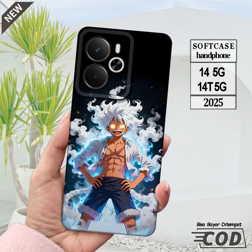 Silicone Realme 14 5G 2025 และ Case Realme 14T 5G 2025 _เคส ยืดหยุ่นสีดําใสยืดหยุ่น