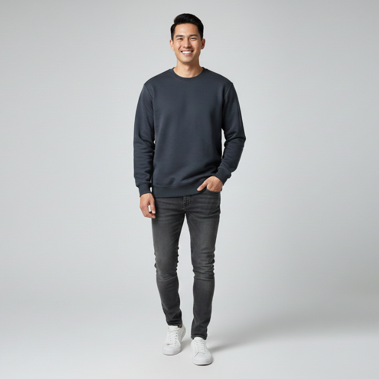 [HM-50] H*M Crewneck Men | คอกลมสีพื้นสําหรับผู้ชาย