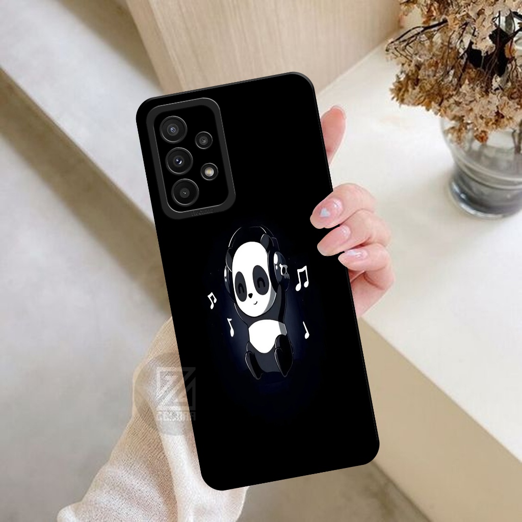 เคส HP Samsung Galaxy A73 - เคสแฟชั่น Panda - Samsung Galaxy A73 Softcase - เคสกล้อง Pro - เคส Samsu