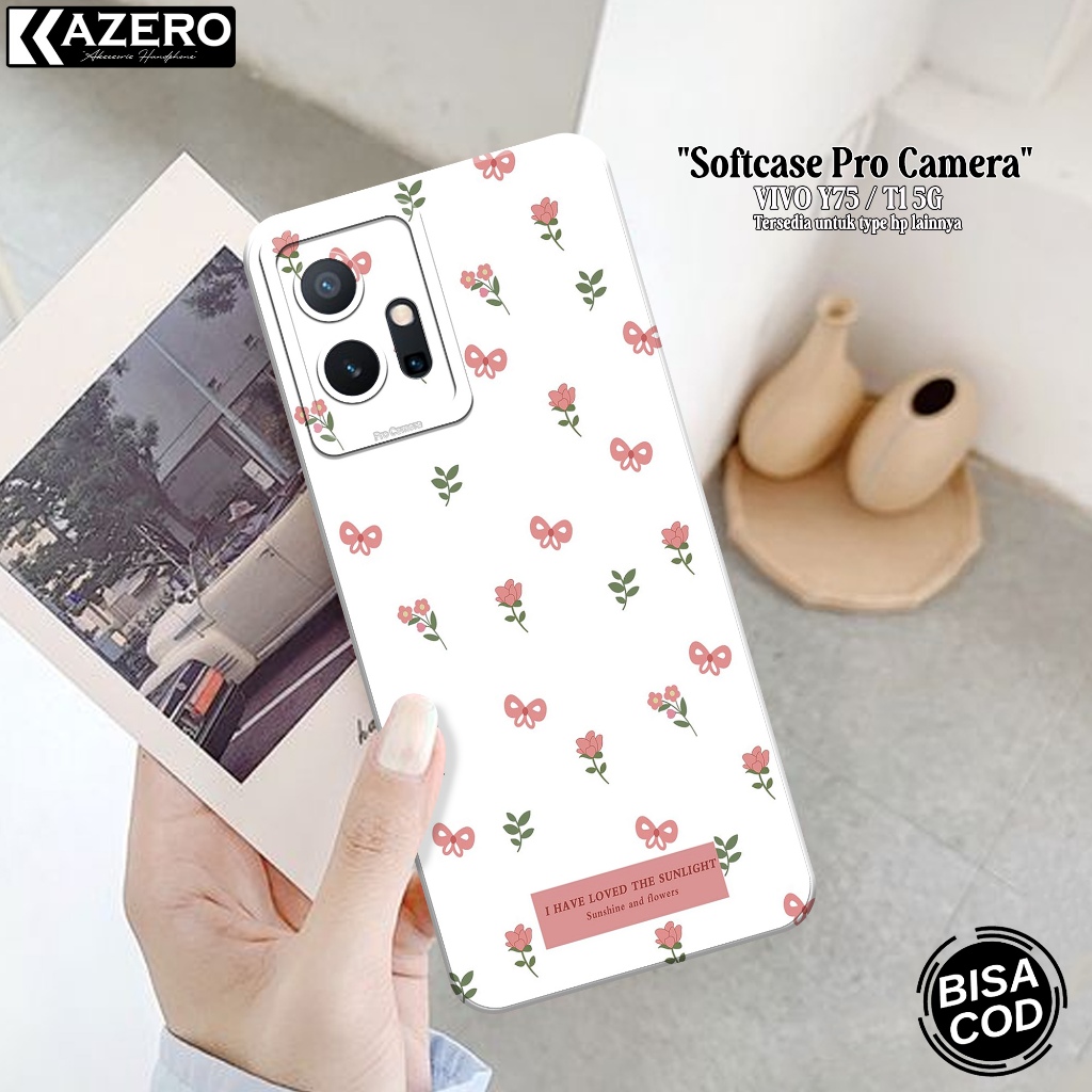 เคส VIVO Y75 / T1 5G ล่าสุด - เคสความงามแฟชั่น - เคส VIVO Y75 / T1 5G - เคสซิลิโคนกล้อง Pro - เคส VI