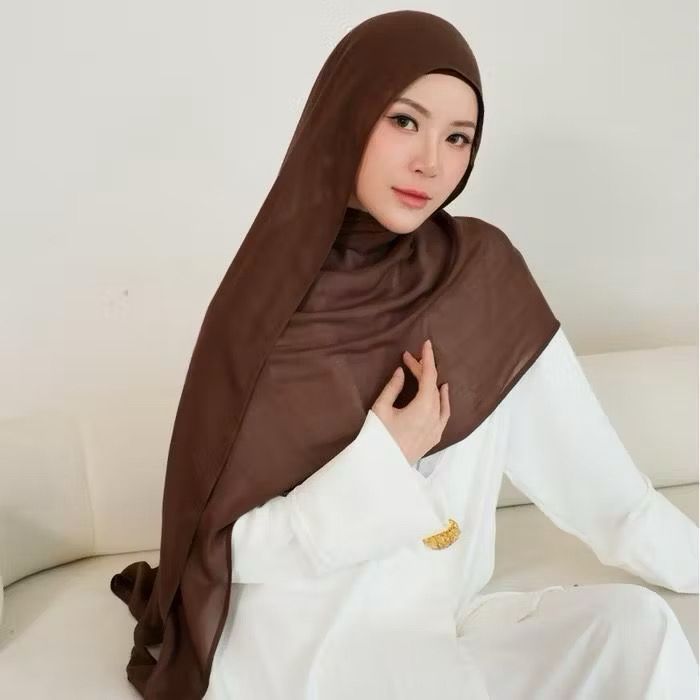 ต้นฉบับ Mleyot ลาย้เหนียว Modal Pashmina Hijab