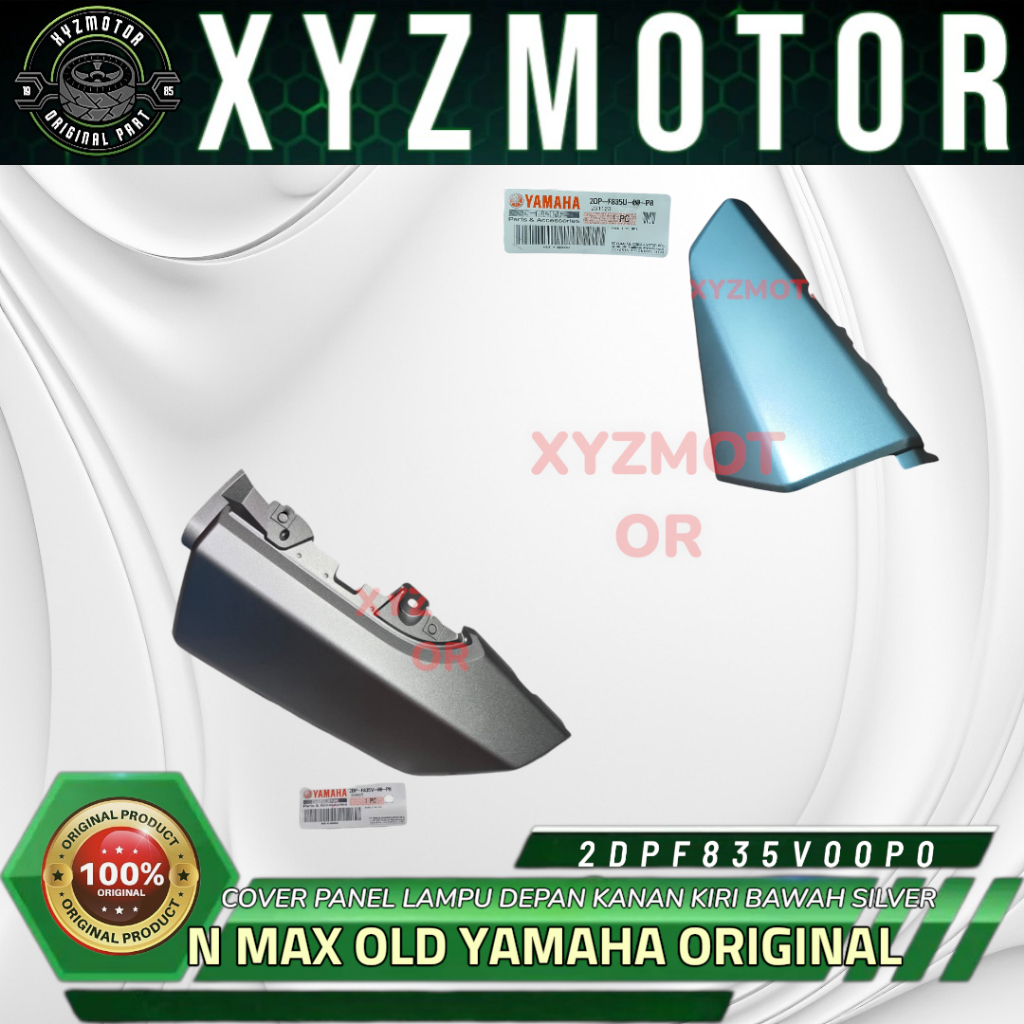 ด้านหน้าโคมไฟฝาครอบแผงขวา BOTTOM SILVER NMAX N MAX YAMAHA 2DP-F835U-00-P0 2DP-F835V-00-P0 เดิม