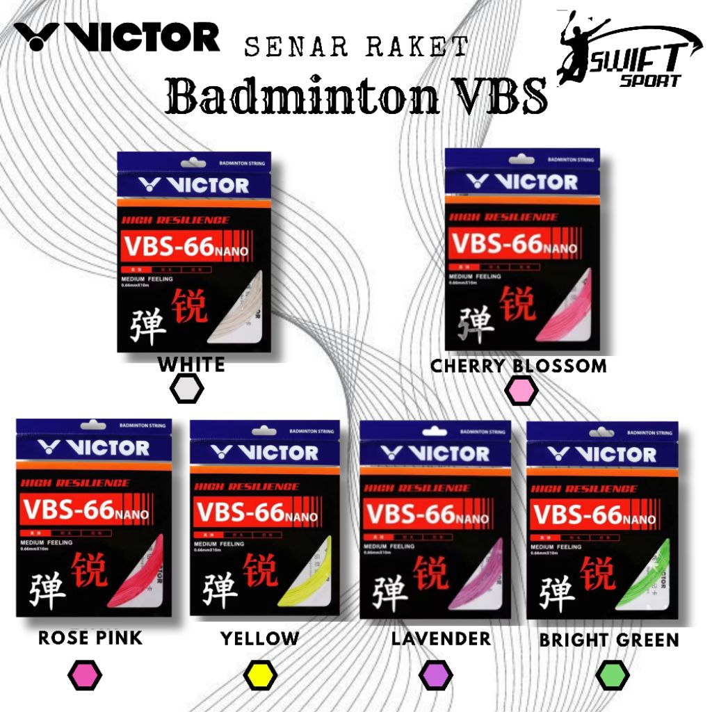 สายแบดมินตันนาโน Victory Vbs 66 / Vbs66 / สาย Victor
