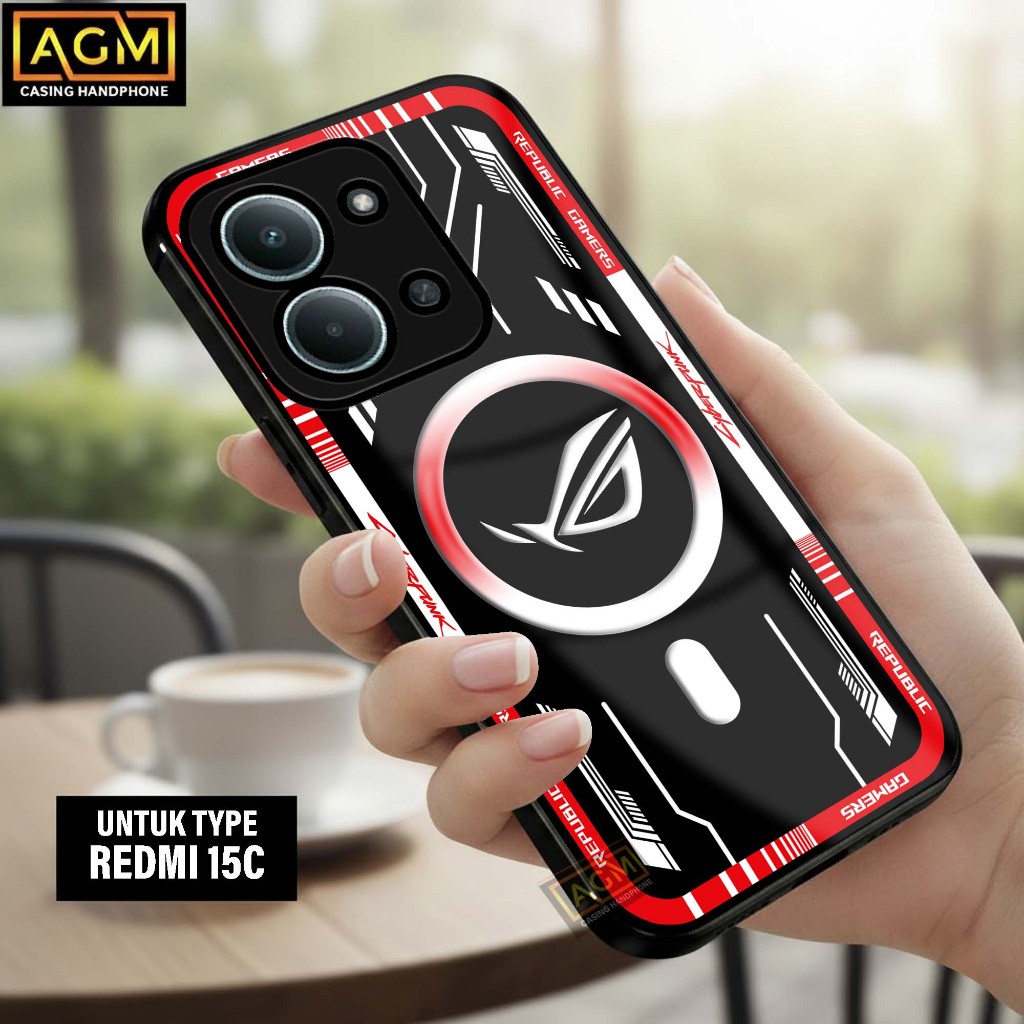 เคส Xiaomi Redmi 15C/ Poco C85 - เคส Softcase ใหม่ เคสเคลือบเงา Hp Redmi 15C/Poco C85 [ROG Motif] - 