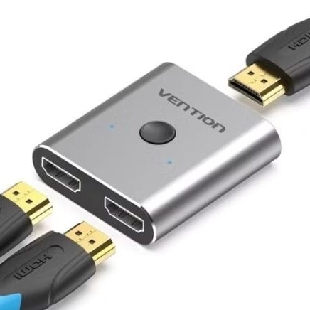 Vention HDMI Bi Direction Port Switcher Silver - Splitter AFUH02 direct Splitter afuh 02