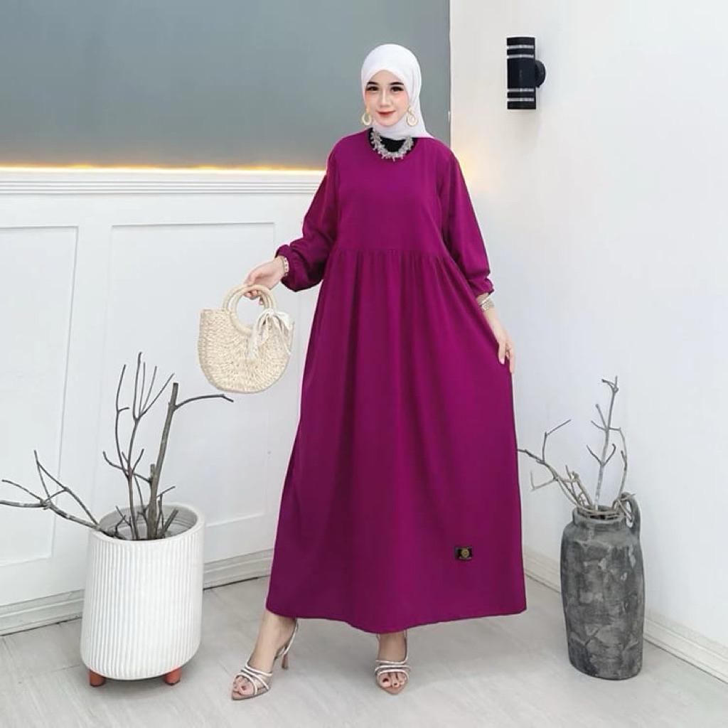 KATUN Midi Dress for Nursing and Non-Nursing Women Hijab friendly Combed Cotton T-shirt