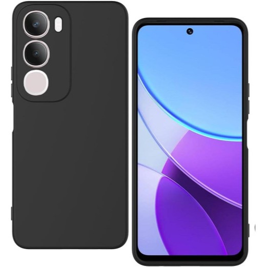 Vivo Y21D Softcase BLACK MATTE CAMERA PROTECTION Casing Case Hp Vivo Y21D