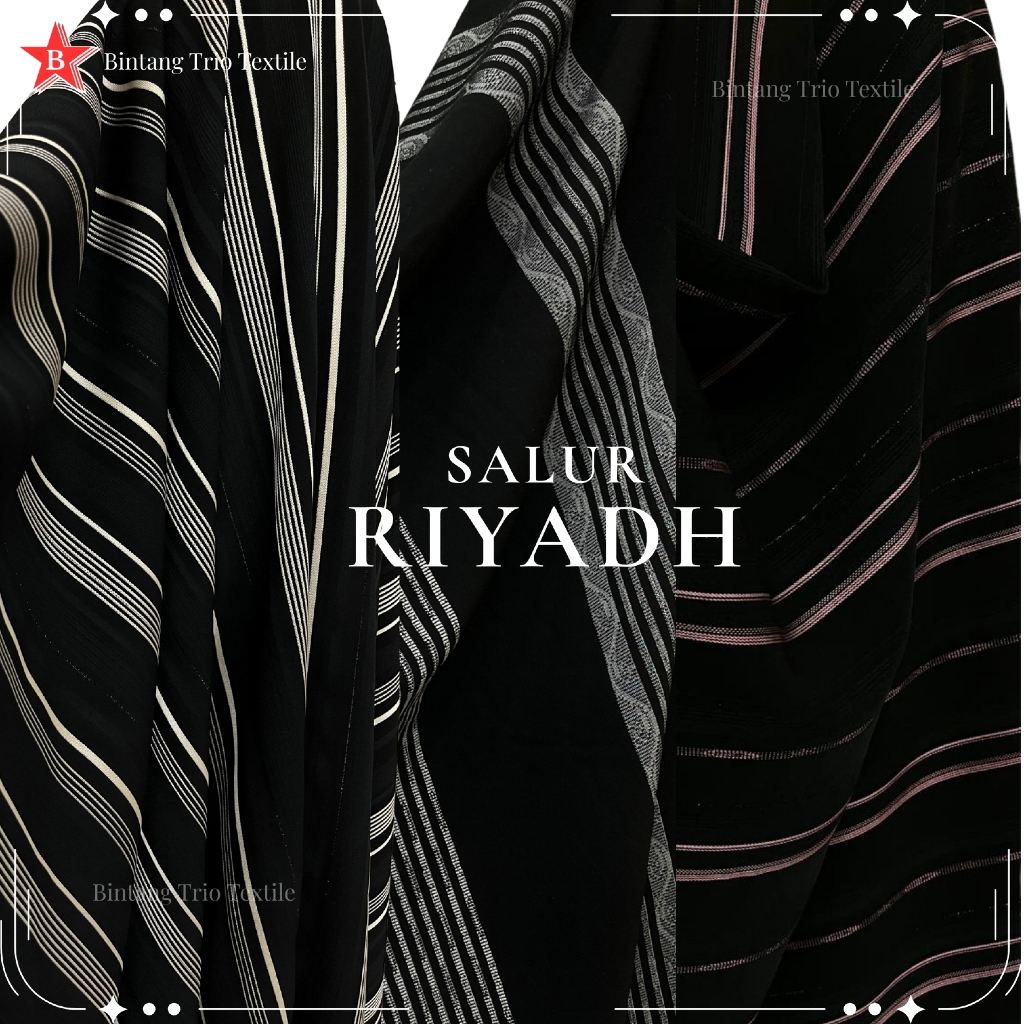 Riyadh ผ้าลายทาง {ราคาต่อ 0.5 เมตร}