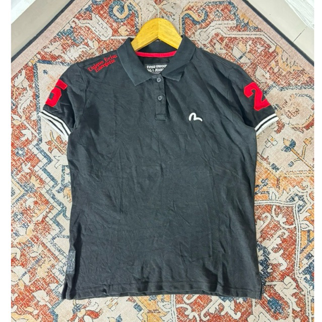 เสื้อโปโลสีดําผู้หญิง EVISU