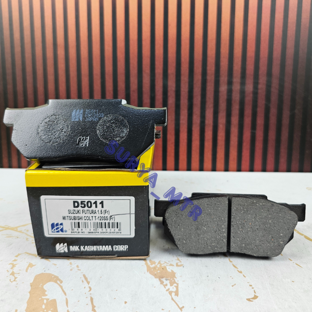 ผ้าเบรคหน้า SUZUKI FUTURA 1.5 MISTUBISHI COLT T-120SS MK KASHIYAMA D5011