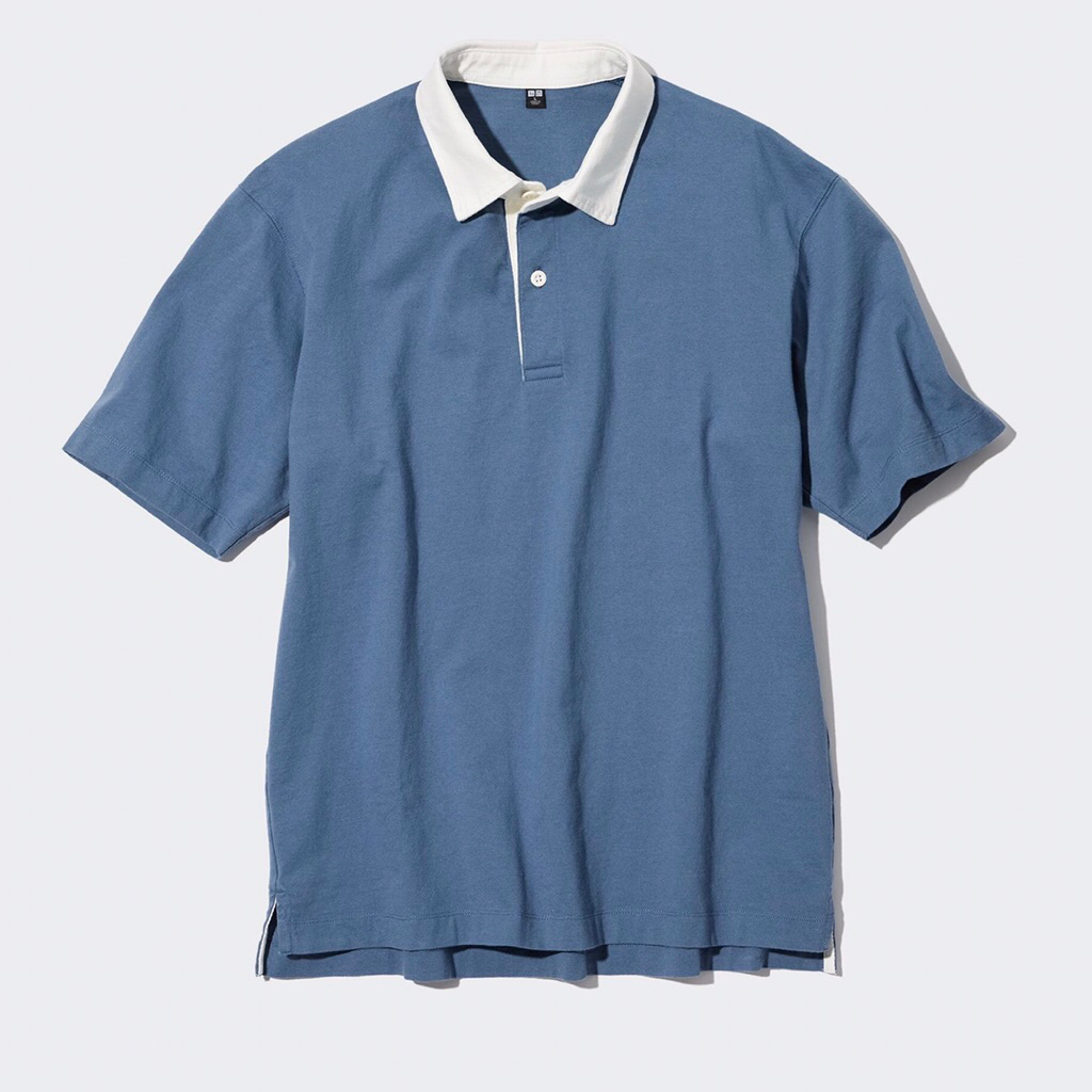 XXL UNIQLO Polo Rugby Rugger Shirt 3L Jumbo Big Size Short Sleeve Collar Polo Shirt