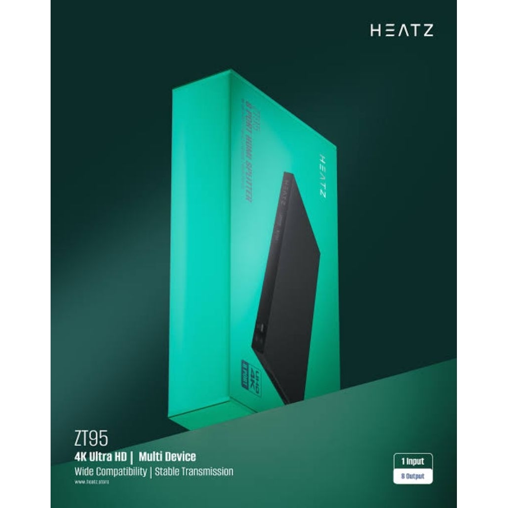 HDMI SPLITTER 8 PORT HEATZ ZT95 4K ULTRA HD