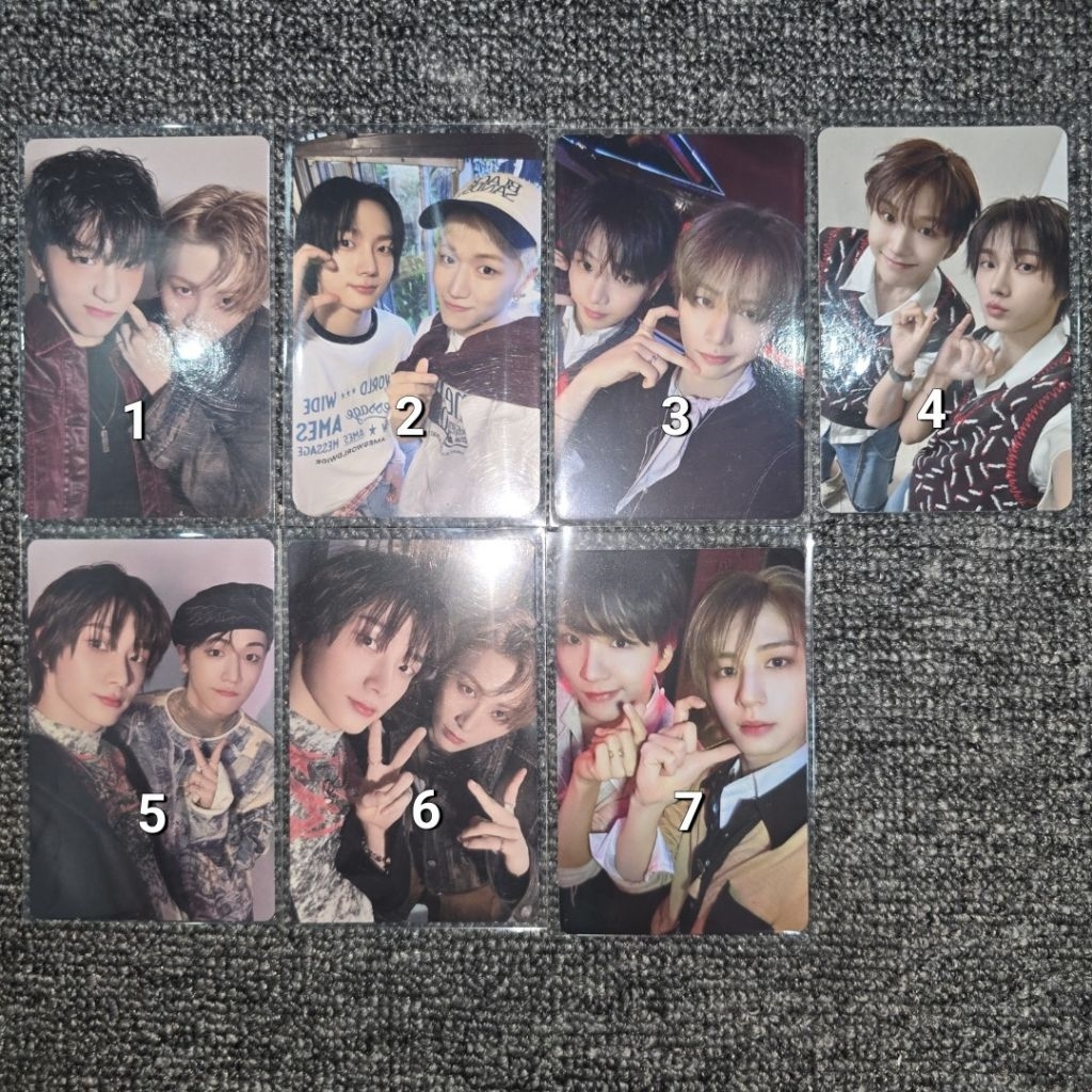 โฟโต้การ์ดหน่วย SUNGHO RIWOO JAEHYUN TASAN LEEHAN WOONHAKIH