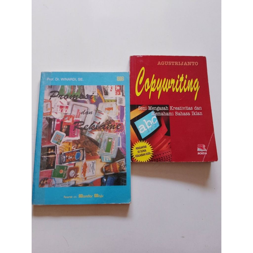 PROMOTIONAL AND REKLAME BOOKS / COPYRIGHTING BOOKS / PACKAGE OF 2 เล่ม