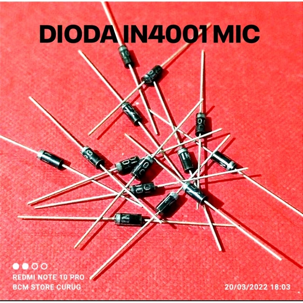 (5 ชิ้น) ไดโอด 1N4001 1N 4001 in4001 in 4001 IN4001 IN 4001 IN 4001 1A ไดโอด 1 Ampere
