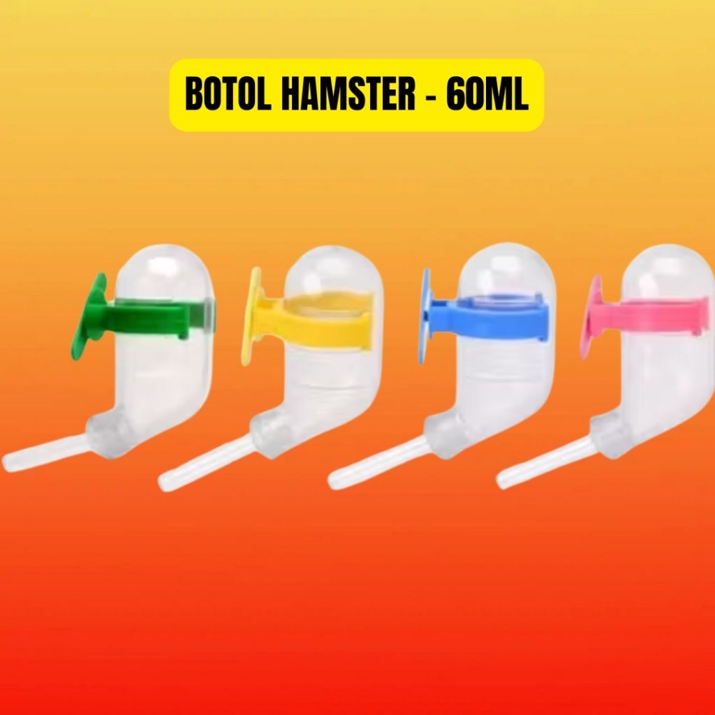 HAMSTER BOTTLE 60ML DRINKING BOTTLE สําหรับ HAMSTER/MARMUT/RAT ขนาด 60ML