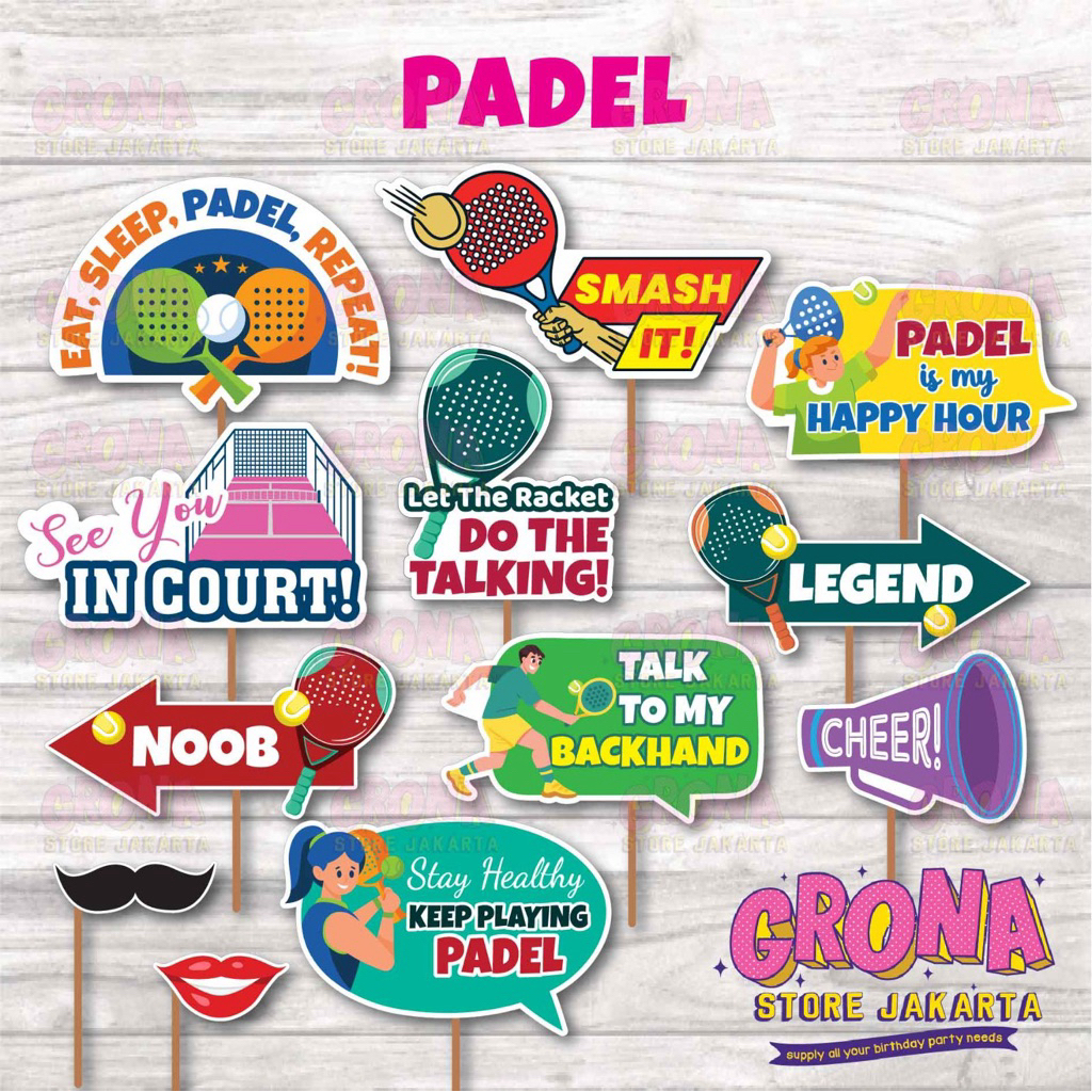 ACC Photobooth PADEL / อุปกรณ์เสริมภาพถ่าย PADEL / อุปกรณ์ประกอบฉากภาพ PADEL