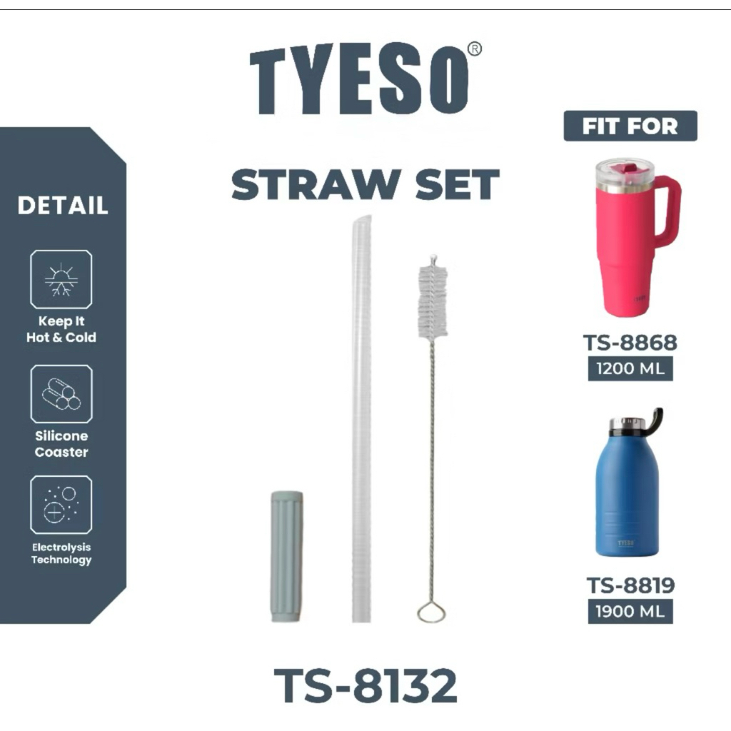 Tyeso Replacement Straw Type 8868 8819 / ชุดทดแทน Straw Tyso Tyeso 1200ml 1900ml
