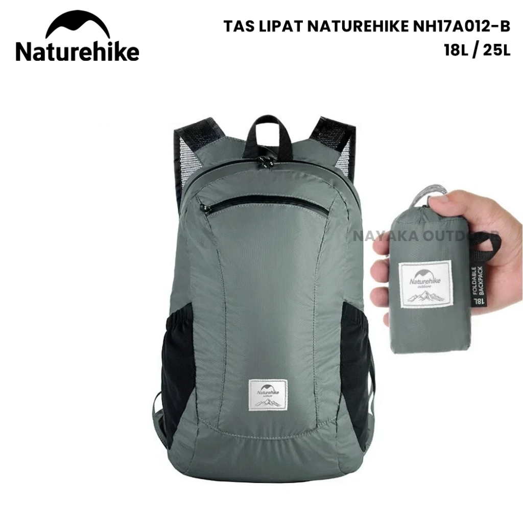 Naturehike กระเป๋าพับกันน้ํา NH17A012-B Daypack กระเป๋าจักรยานน้ําหนักเบากระเป๋าเป้สะพายหลังมินิ Sma
