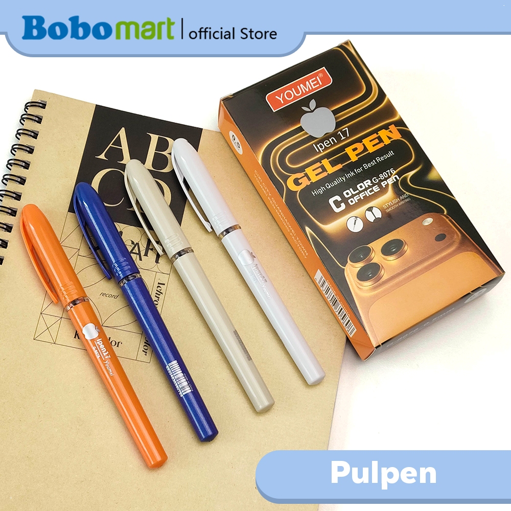 (12 ชิ้น) BOBOMART Ipen 17 Youmei Pen / Apple Pen / Youmei Apple Gel Pen