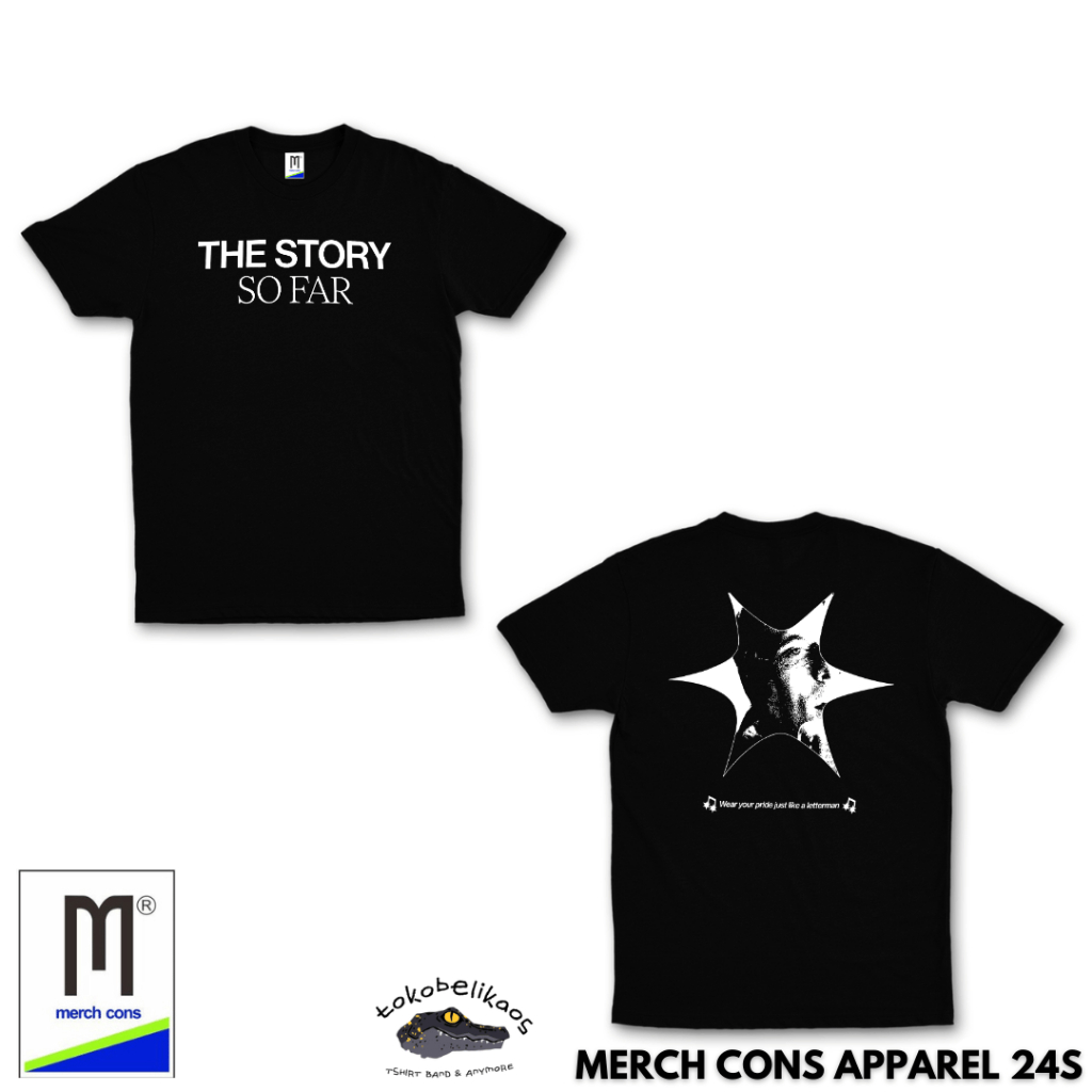 ชม.18 | THE STORY SO FAR BAND เสื้อยืดแท็ก MERCHCONS APPAREL COTTON COMBED 24S