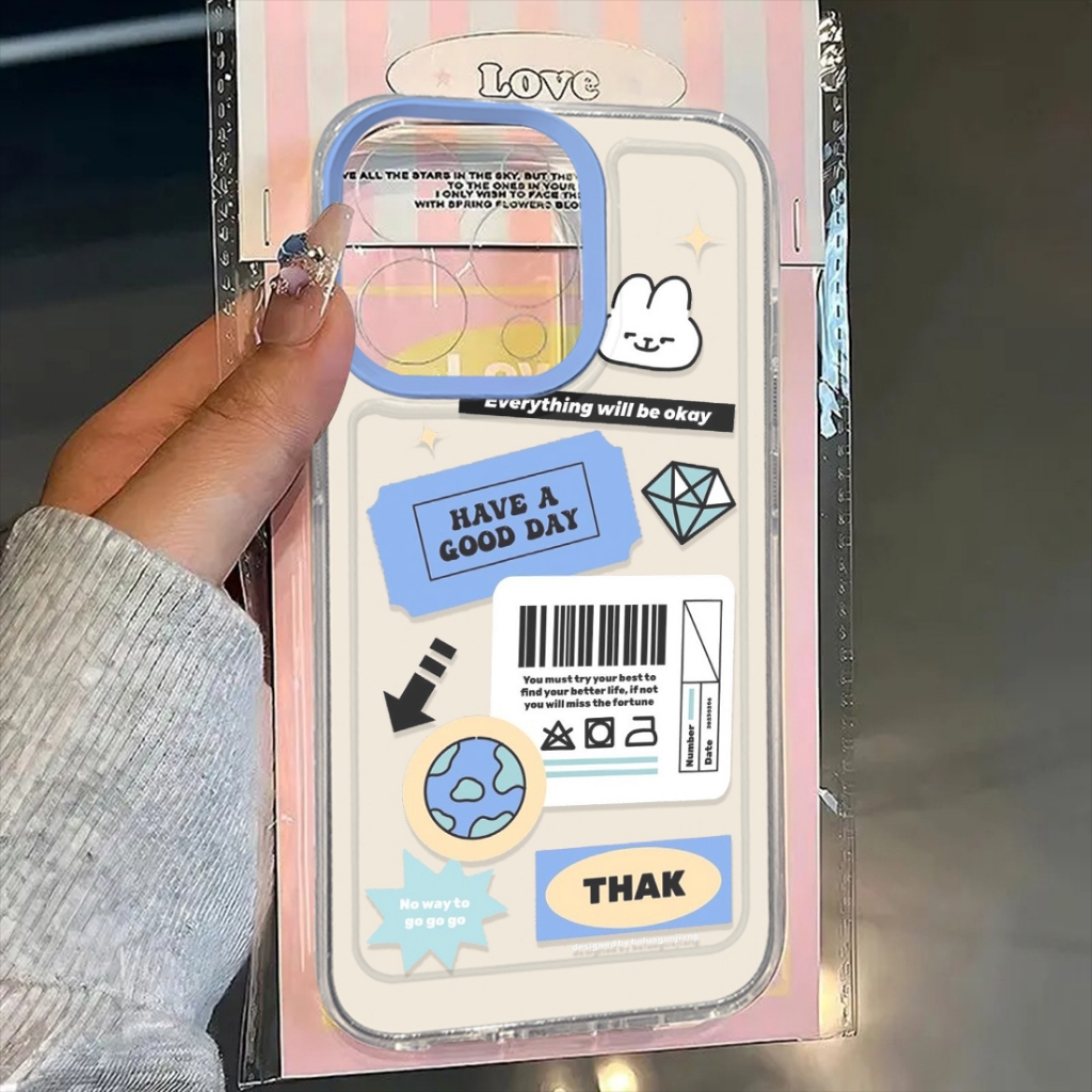 HP (Q609) Softcase การ์ตูนน่ารักGlossy Clear CaseสําหรับPoco C75 M6 F6 X6 M7 F7 ULTRA X7 ล่าสุด - เค