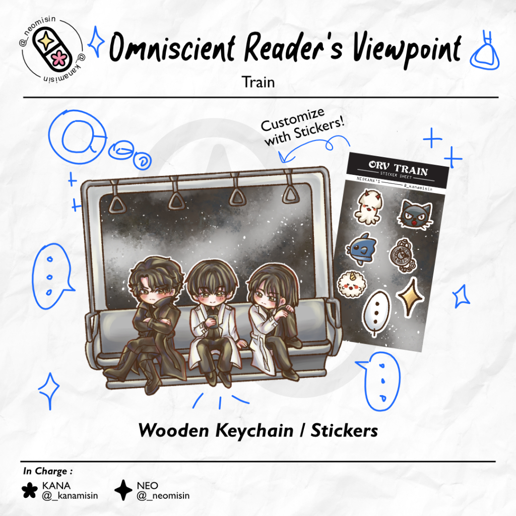 ORV OMNISCIENT READERS VIEWPOINT Train (พวงกุญแจไม้และสติ๊กเกอร์) [NeoKanas]