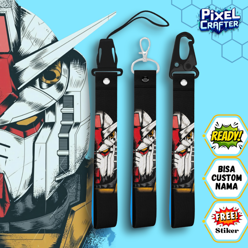 HP GANTUNGAN GUNDAM 001 KEYCHAIN / พวงกุญแจ / กระเป๋าแขวน