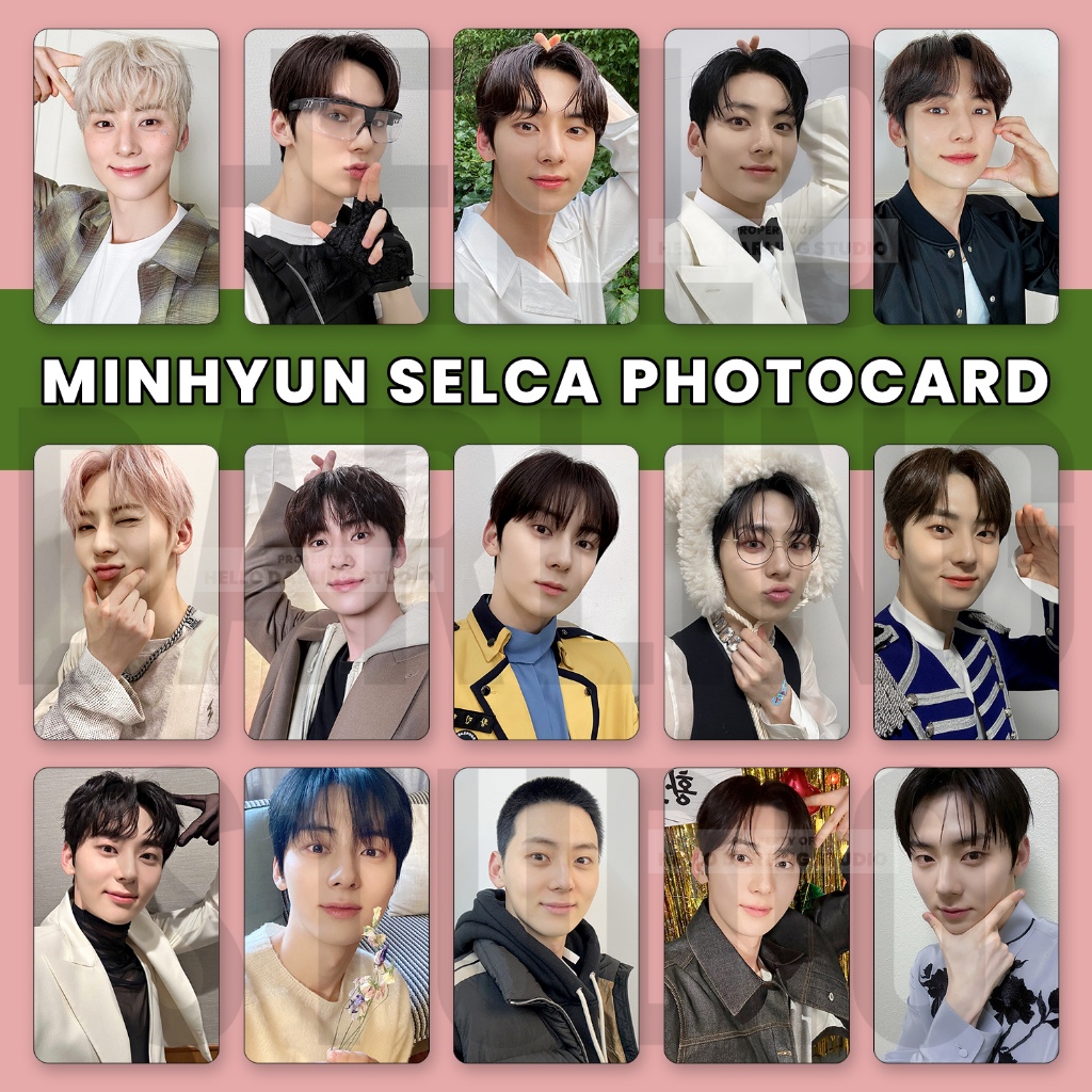 ชุดโฟโต้การ์ด Hwang Minhyun Selca 10 ชิ้น ไม่เป็นทางการ พัดลมทํา.