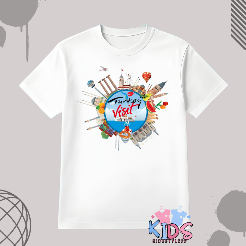 เสื้อยืดโดย ISTANBUL TURKEY TURKIYE TURKEY WITH TAG LABEL TURKEY PREMIUM SOUVENIR ของขวัญสําหรับ CHI