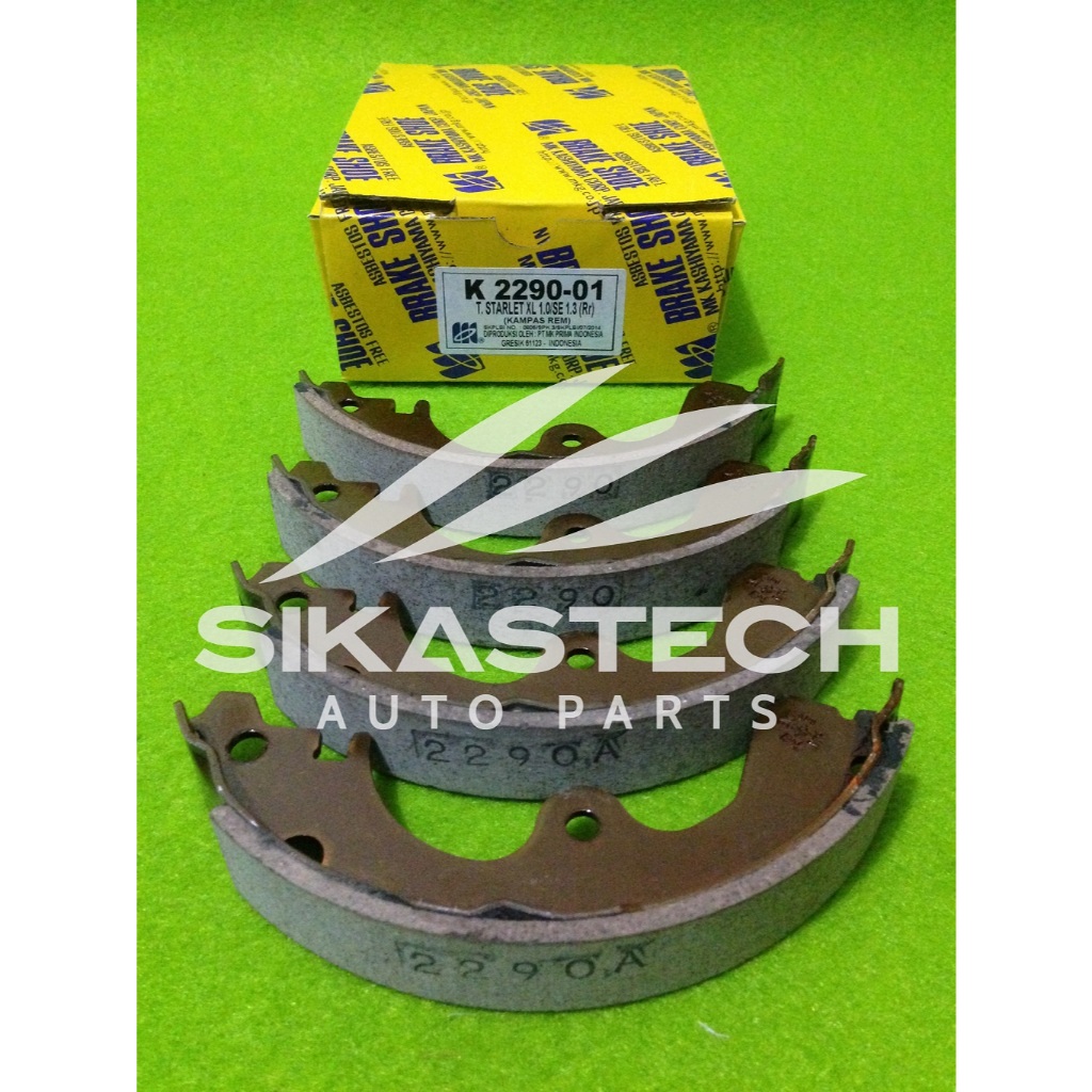 MK KASYAMA 04495-10080 ชุดรองเท้าเบรกด้านหลัง / รองเท้าล้อด้านหลัง DRUM 1985 CAMP PAIR RIGHT และ LEF