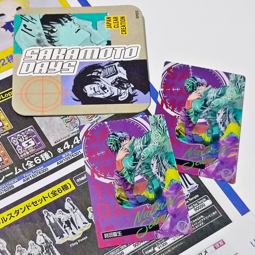 Official Seba Brothers Natsuki Seba Mafuyu Seba Coaster การ์ดเวเฟอร์ Sakadays Sakamoto Days