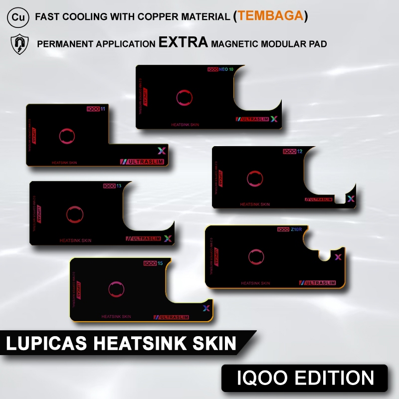 LUPICAS COOLING PAD HEATSINK SKIN COPPER 0.2 MM ULTRASLIM IQOO EDITION SMARTPHONE COOLER ราคา ถูกที่สุด ดีลบีเคเค
