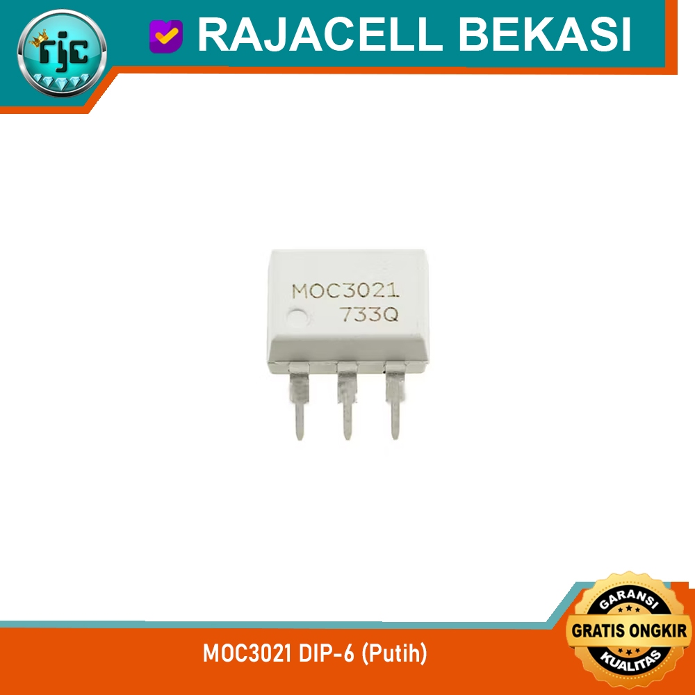 IC MOC3021 DIP-6 สุ่มเฟส Triac Driver Optocoupler MOC3021 สีขาว Body Optosulator เดิม