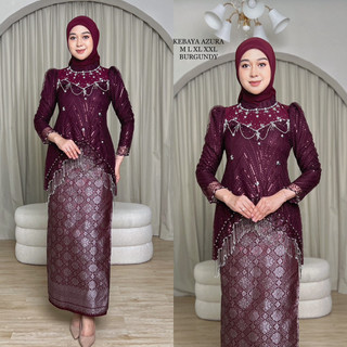 Dwkebaya Kebaya Azura | Kebaya Rumbai Payet Set Songket Modern Premium Elegan Kebaya Pesta Wisuda Kondangan Lamaran
