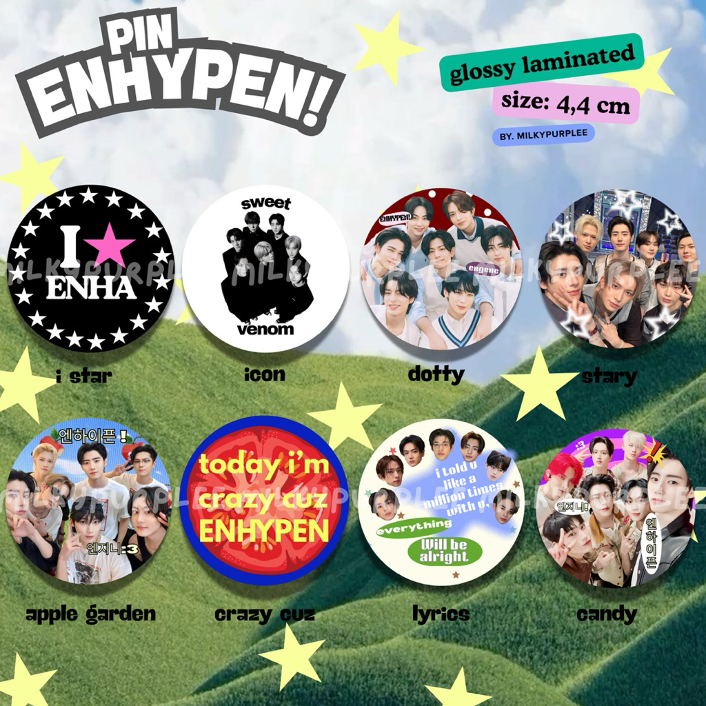 Enhypen PIN [UNIT] PIN KPOP CUTE FOR BAG GIFT BROS CLIPS