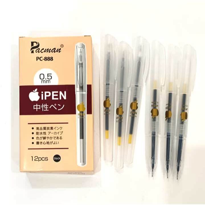Pacman PC-888 ปากกาเจลสีดํา 0.5 มม.
