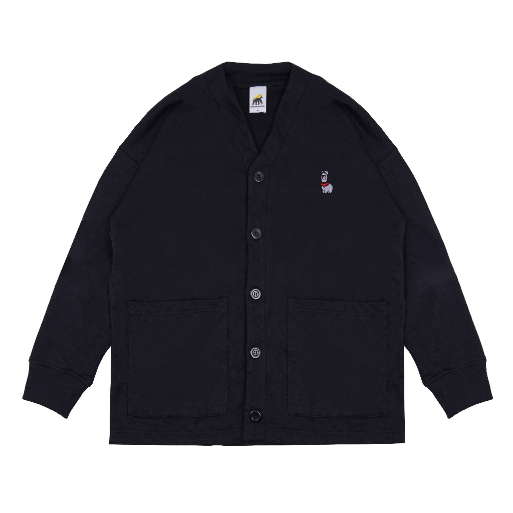 เสื้อสเวตเตอร์คาร์ดิแกนผู้ชาย House of Smith - New Carpaca Black 4