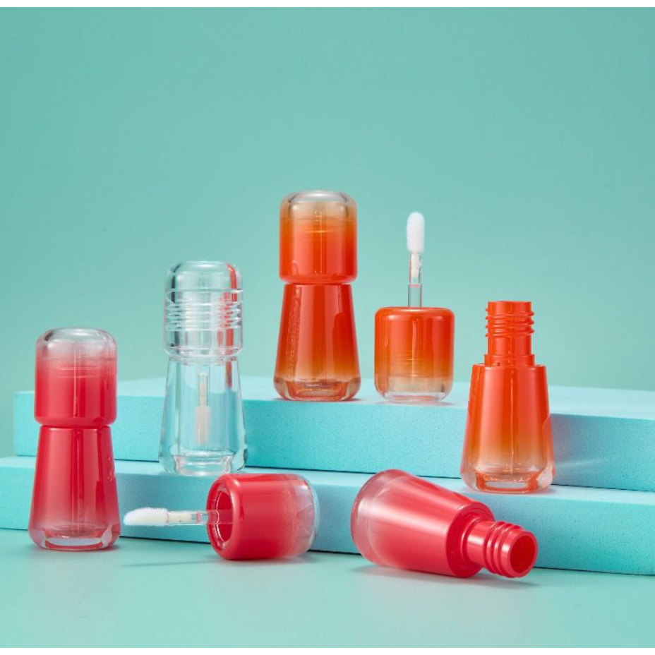 MERAH 4ml สีแดงที่ว่างเปล่า Ombre ลิปกลอสขวดบรรจุภัณฑ์เครื่องสําอาง Lip สี Lipgloss Liptint ลิปสติก 
